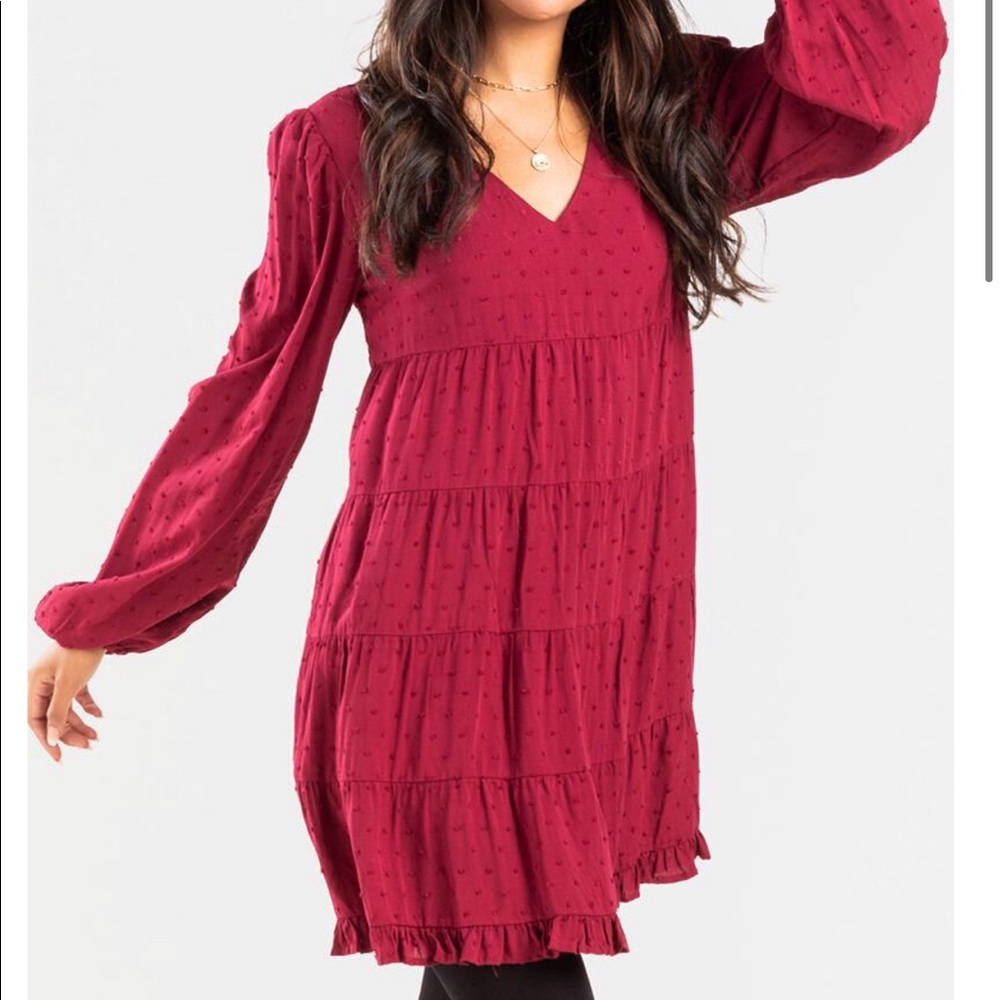 JACKLYN SWISS DOT MINI DRESS Francesca’s